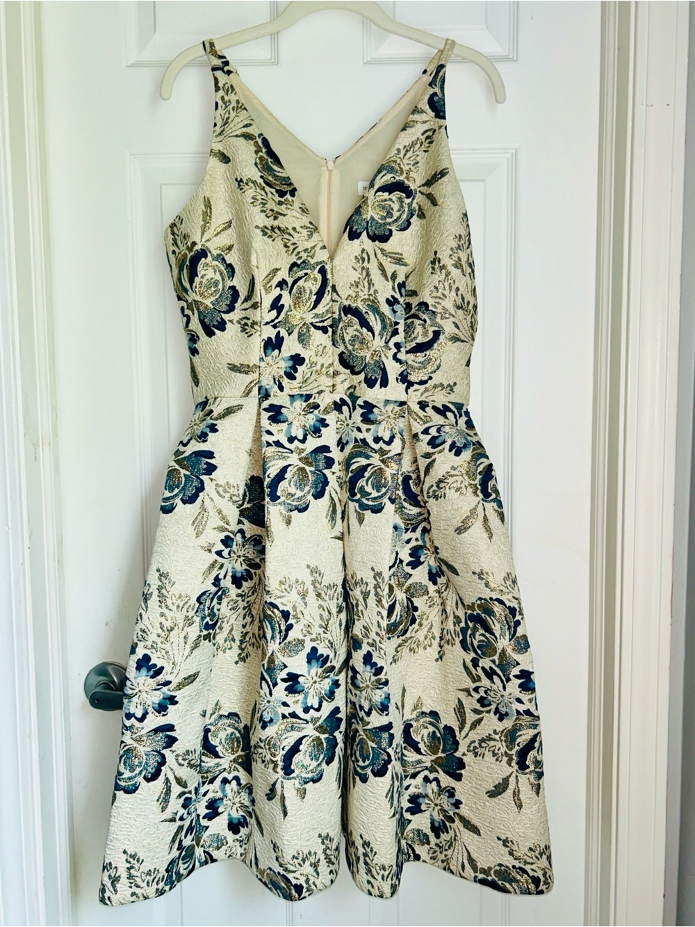 NWT Dress the Population Brocade Floral A-Line Cocktail Dress